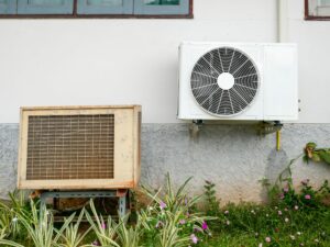 old rusty hvac system that needs repair in colorado springs