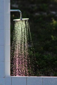 a shower for running outdoors